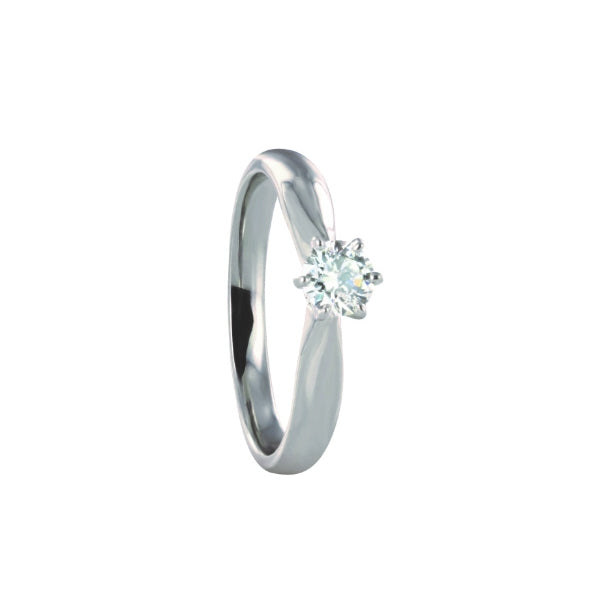 Mila - 18ct white gold 0.40ct diamond solitaire engagement ring