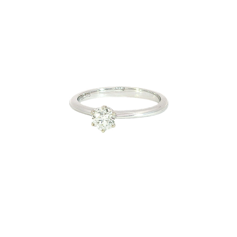 Carly - 0.40ct diamond solitaire, tiffany style engagement or dress ring in 9ct white gold