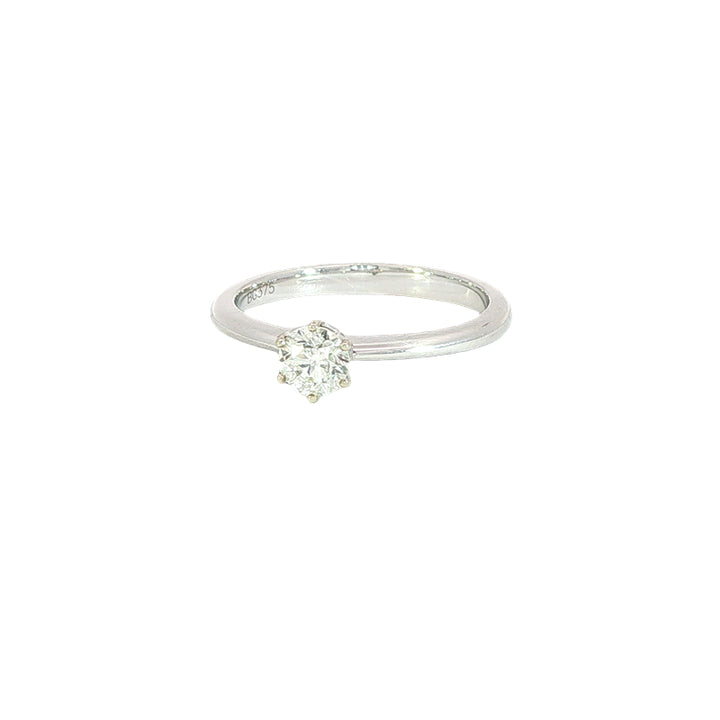Carly - 0.40ct diamond solitaire, tiffany style engagement or dress ring in 9ct white gold