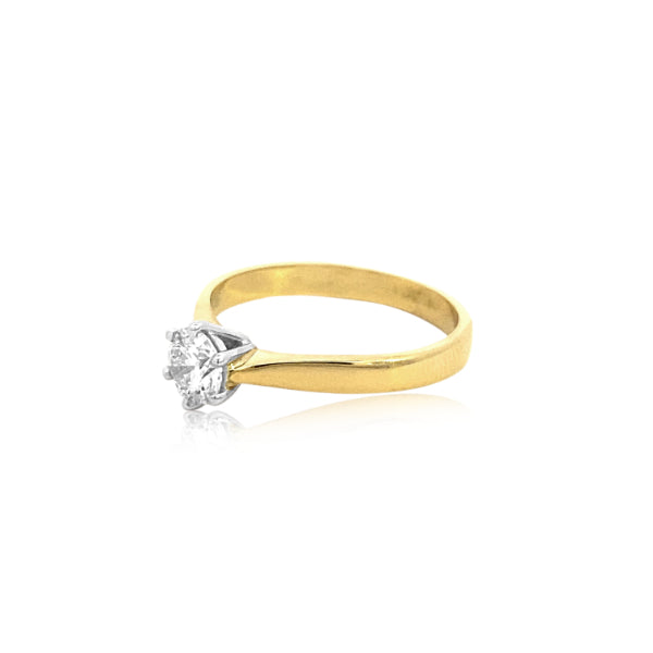 Elle - 18ct yellow gold 0.50ct Diamond Solitaire ring