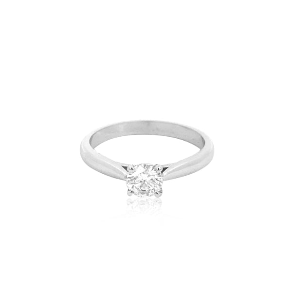 Eleri - 18ct white gold diamond solitaire ring