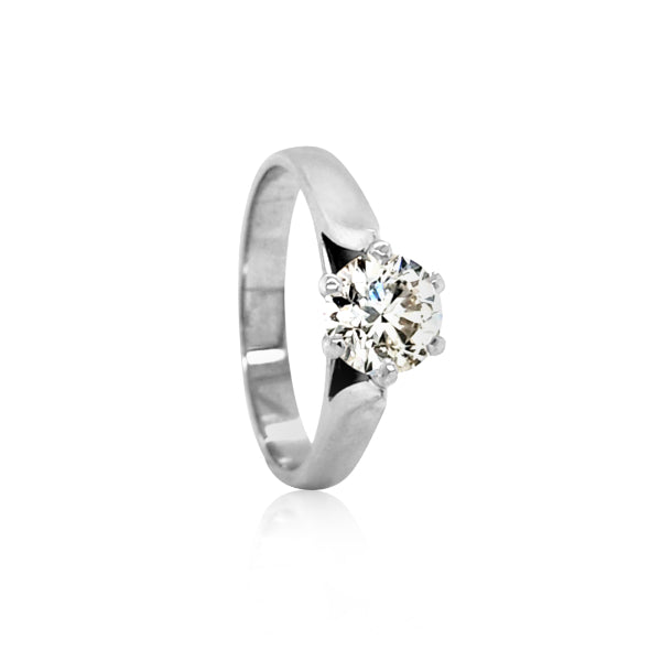 Carrie - 1.20 round brilliant diamond solitaire in 18ct white gold
