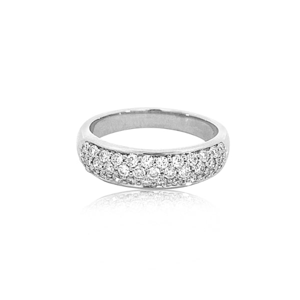 Montie - platinum pave set diamond ring