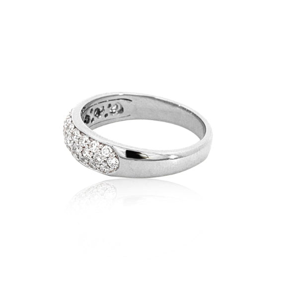 Montie - platinum pave set diamond ring