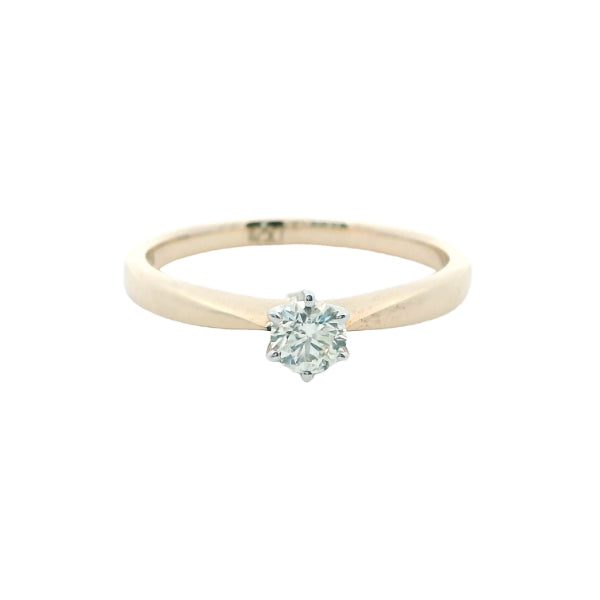 Sienna - diamond solitaire ring in 9ct yellow gold