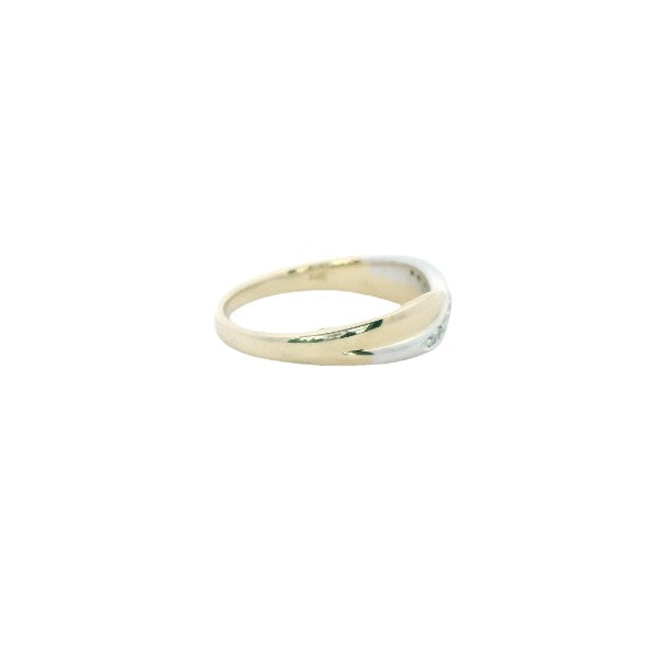 9CT 2T CROSSOVER RING
