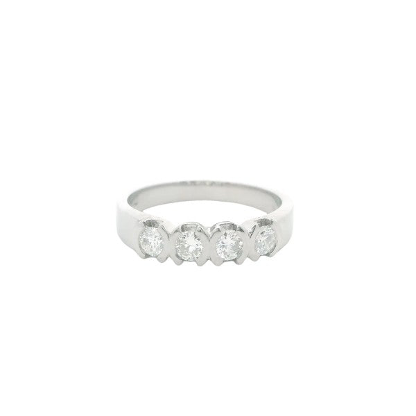 Louise - four stone diamond anniversary in platinum