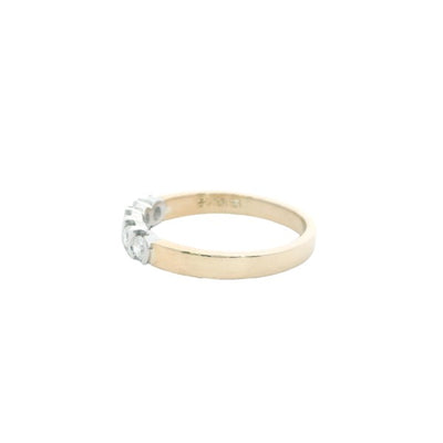 Bianca - 9ct yellow & white gold 5st diamond anniversary ring