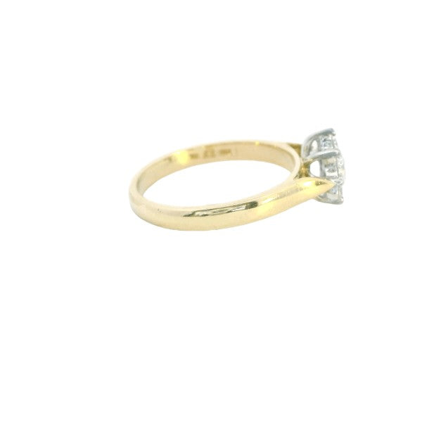 Zahara - diamond flower cluster ring in 18ct gold