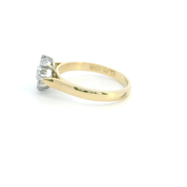Zahara - diamond flower cluster ring in 18ct gold
