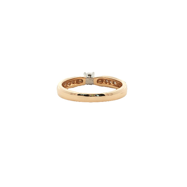 Leia - 9ct yellow gold diamond engagement ring