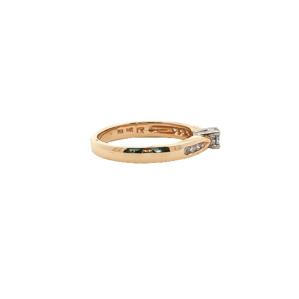 Leia - 9ct yellow gold diamond engagement ring