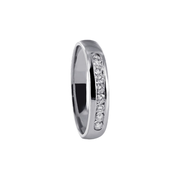 Kelly - princess cut diamond band in 18ct white gold