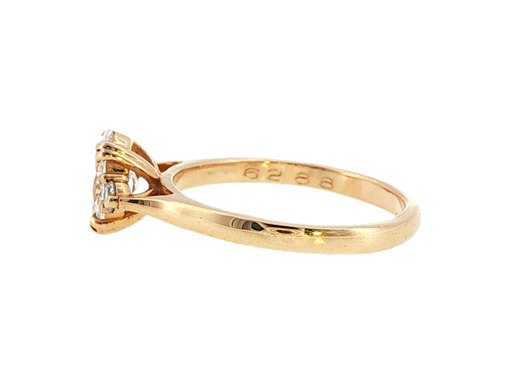 Lilia- oval lab-grown diamond solitaire engagement ring in 9ct yellow gold