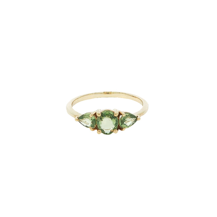 Gigi green sapphire dress ring in 9ct yellow gold