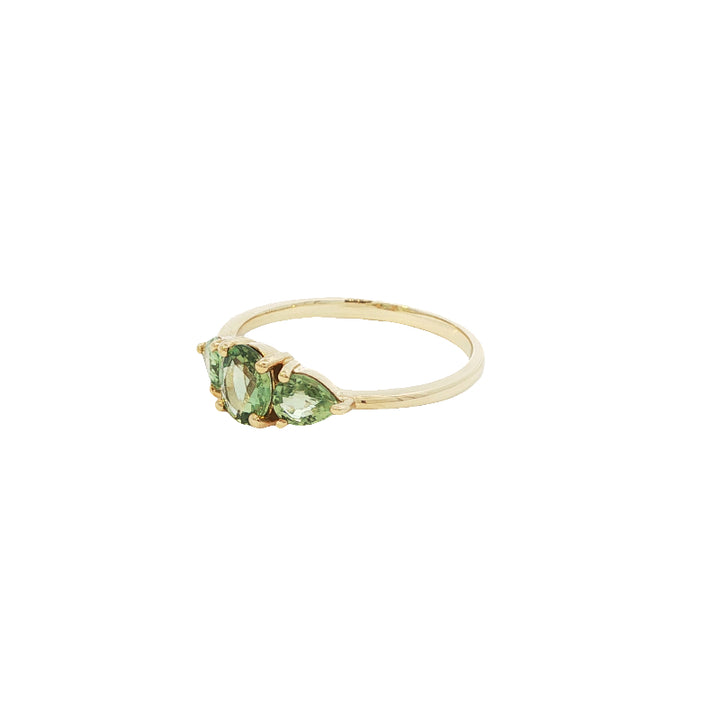Gigi green sapphire dress ring in 9ct yellow gold
