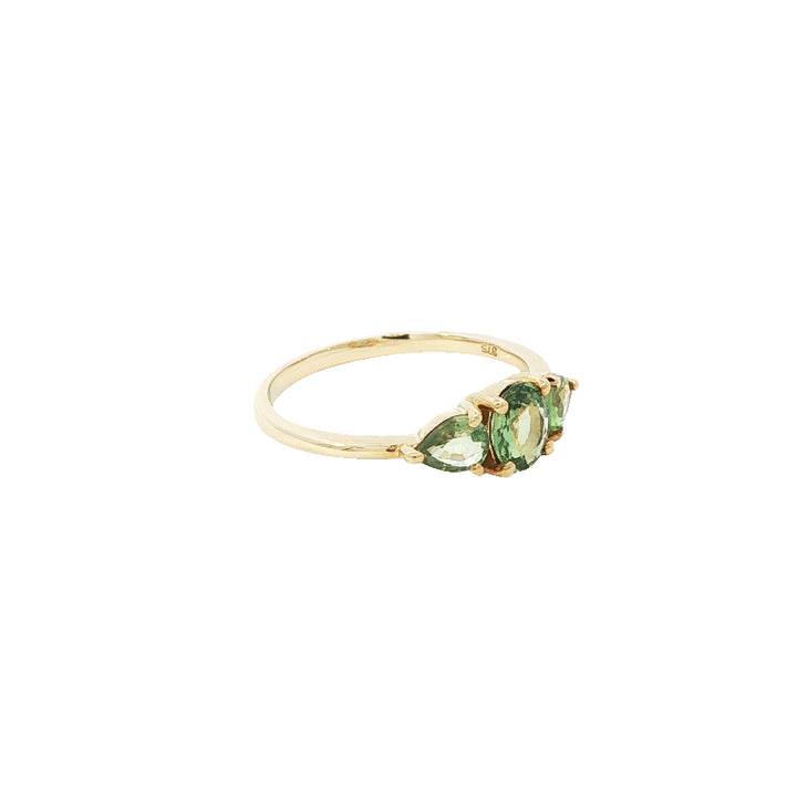 Gigi green sapphire dress ring in 9ct yellow gold