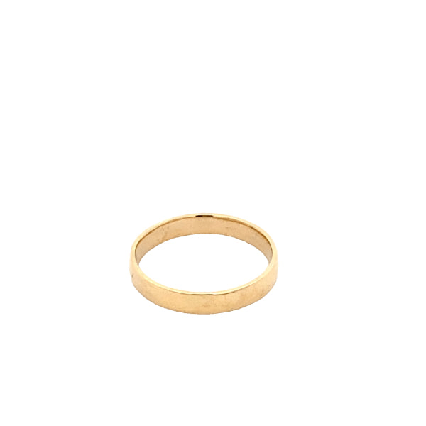 Wedding band in 9ct yellow gold - 3mm