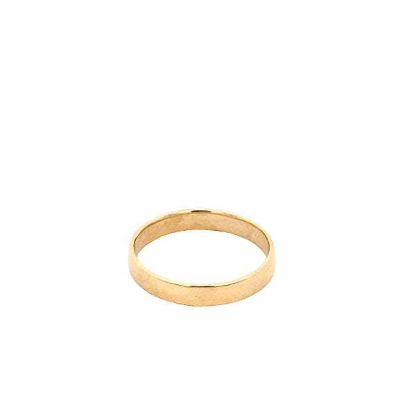 Wedding band in 9ct yellow gold - 3mm