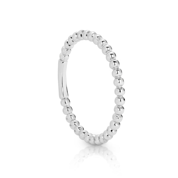 Stacker ring in 9ct white gold