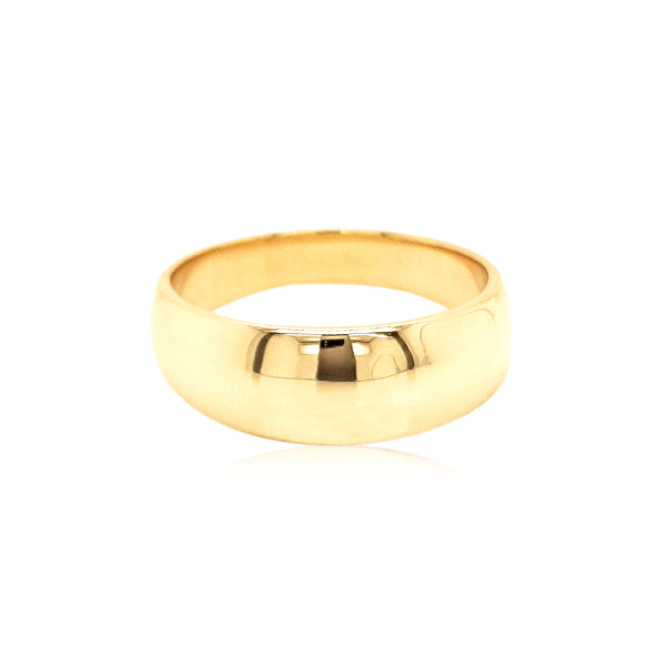 Dome ring in 9ct yellow gold