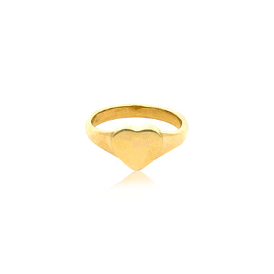 Heart Signet ring - Gold