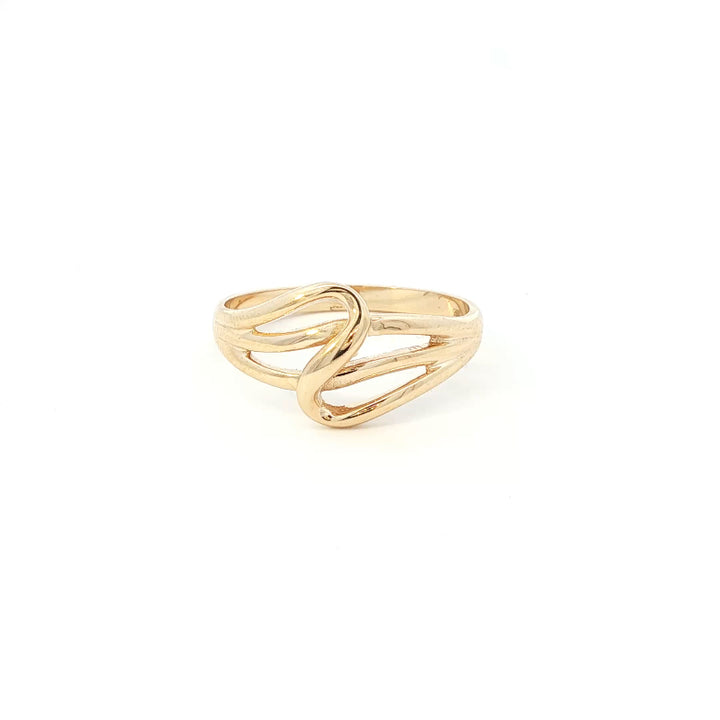Twist ring in 9ct yellow gold