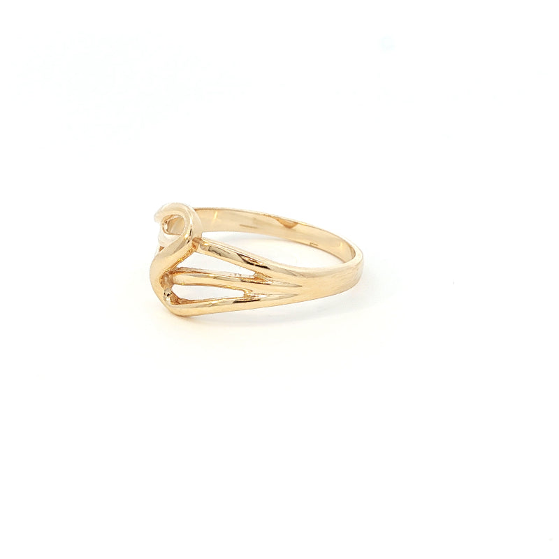 Twist ring in 9ct yellow gold