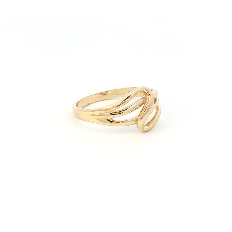 Twist ring in 9ct yellow gold