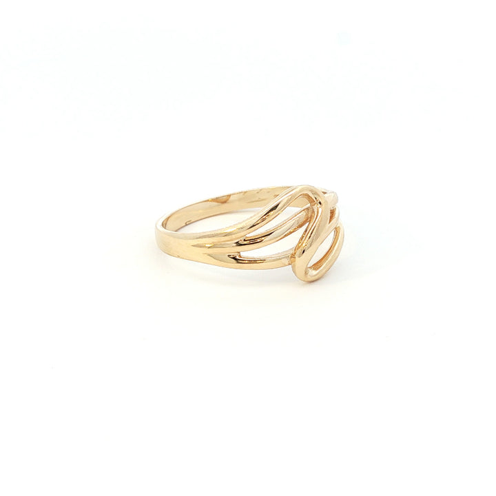 Twist ring in 9ct yellow gold