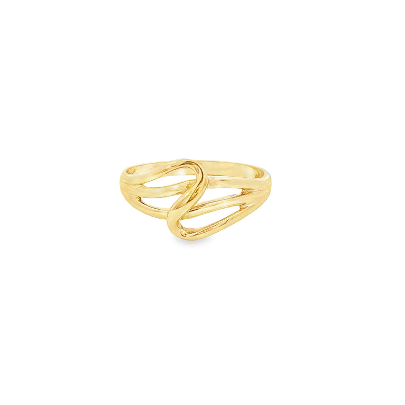 Twist ring in 9ct yellow gold