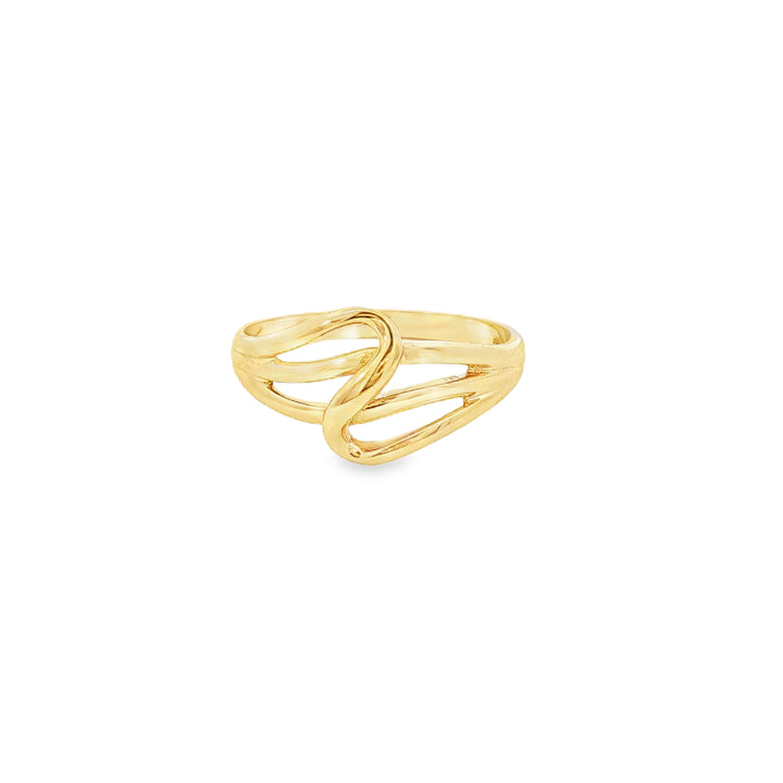 Twist ring in 9ct yellow gold