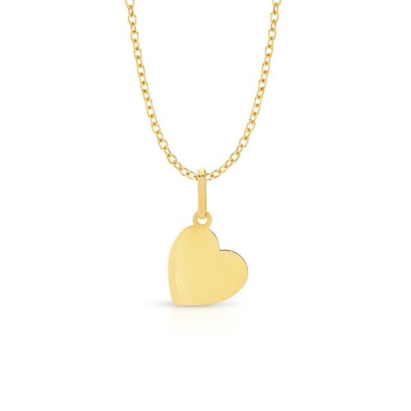 9ct yellow gold Heart necklace