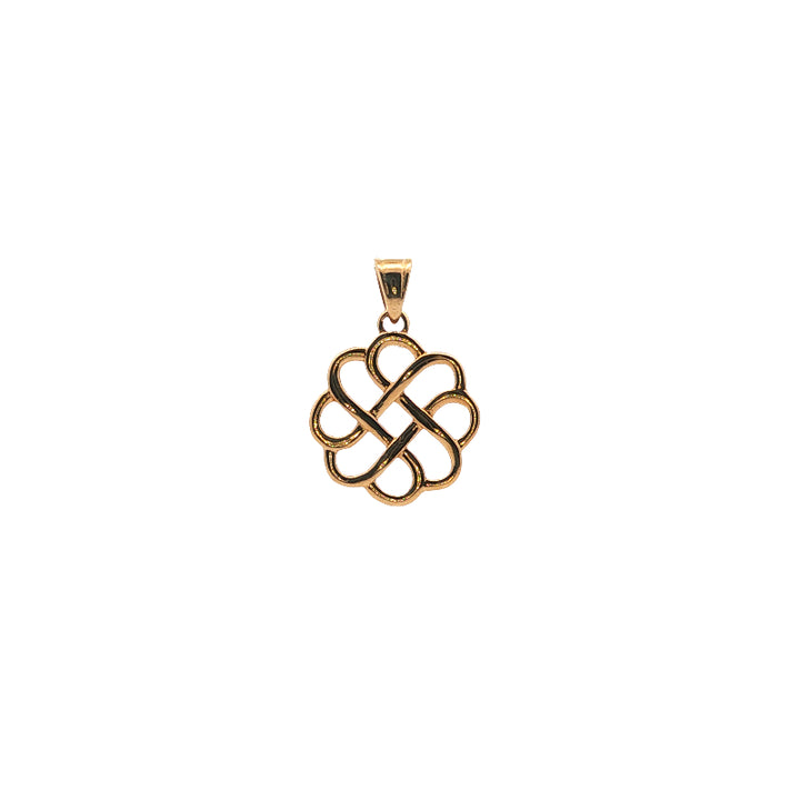 Celtic circle pendant in 9ct yellow gold