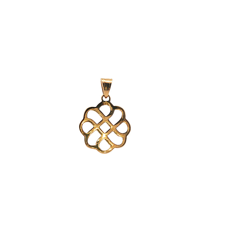 Celtic circle pendant in 9ct yellow gold