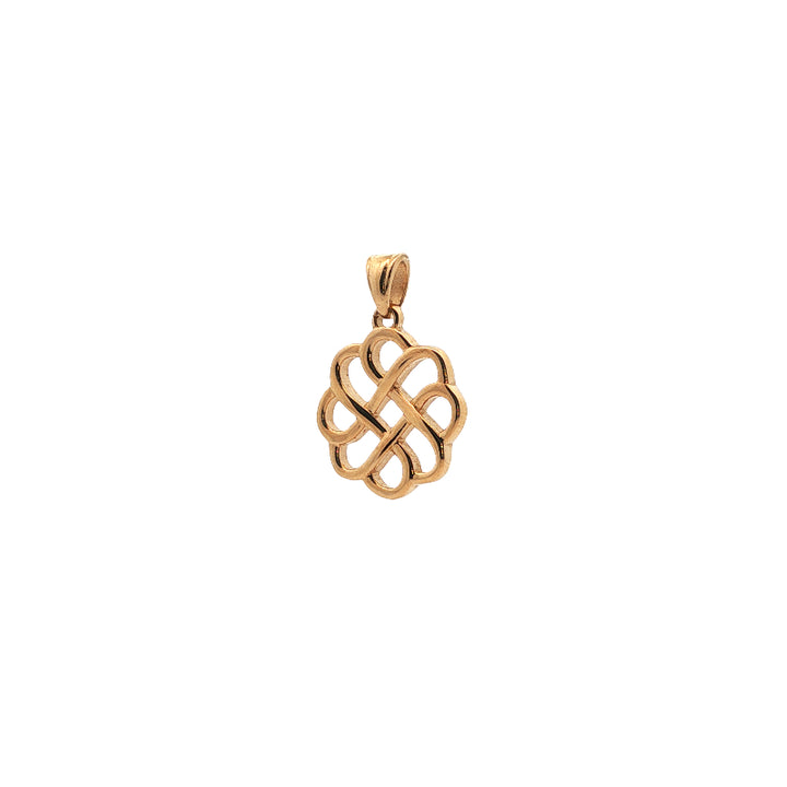 Celtic circle pendant in 9ct yellow gold