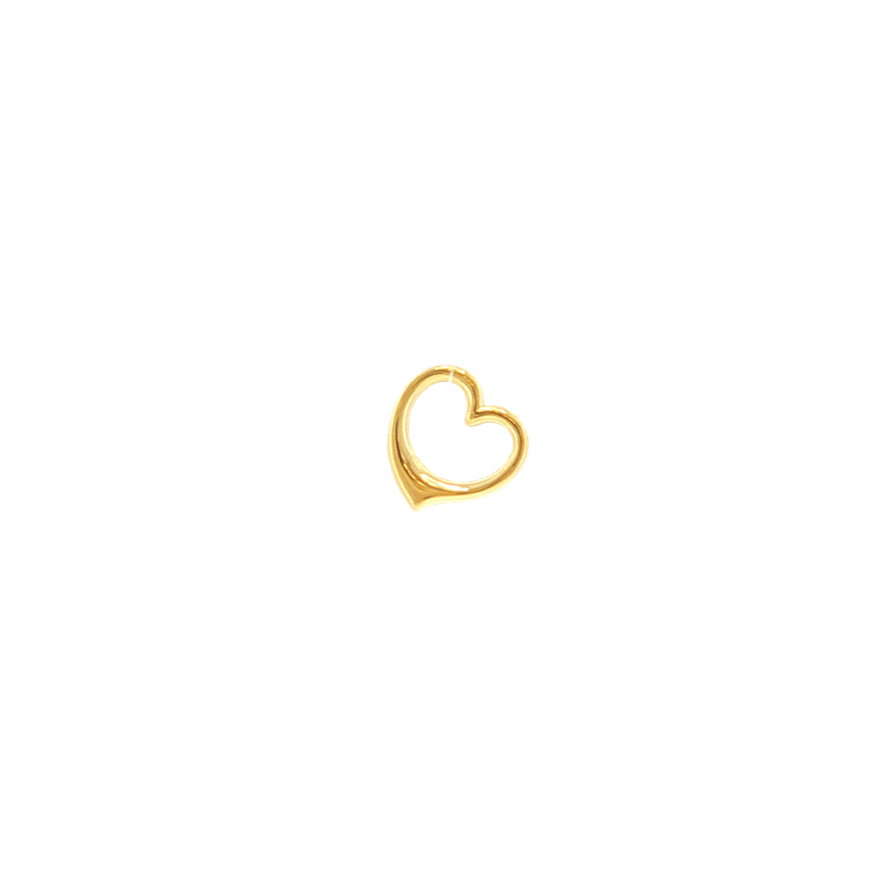 Cut our heart pendant in 9ct yellow gold
