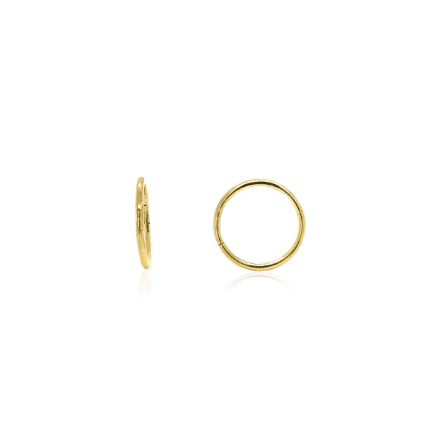 Sleeper earrings in 9ct gold - 12mm