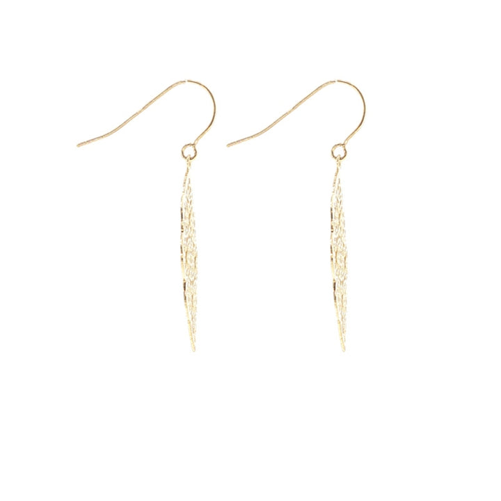 filigree hook earrings in 9ct yellow gold
