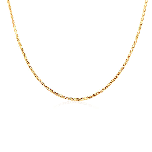 Wheatsheaf chain in 9ct yellow gold - 45cm