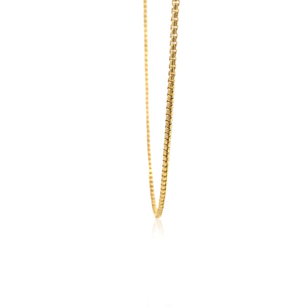 Box belcher chain in 9ct yellow gold - 45cm