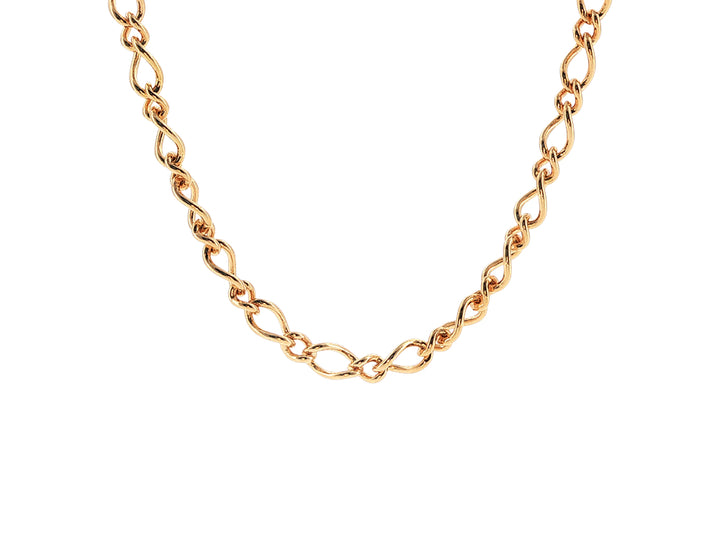 9ct yellow gold 1+1 figaro chain - 45cm