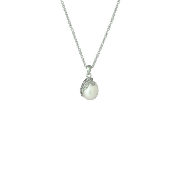 Evolve Pearl Devotion necklace in sterling silver