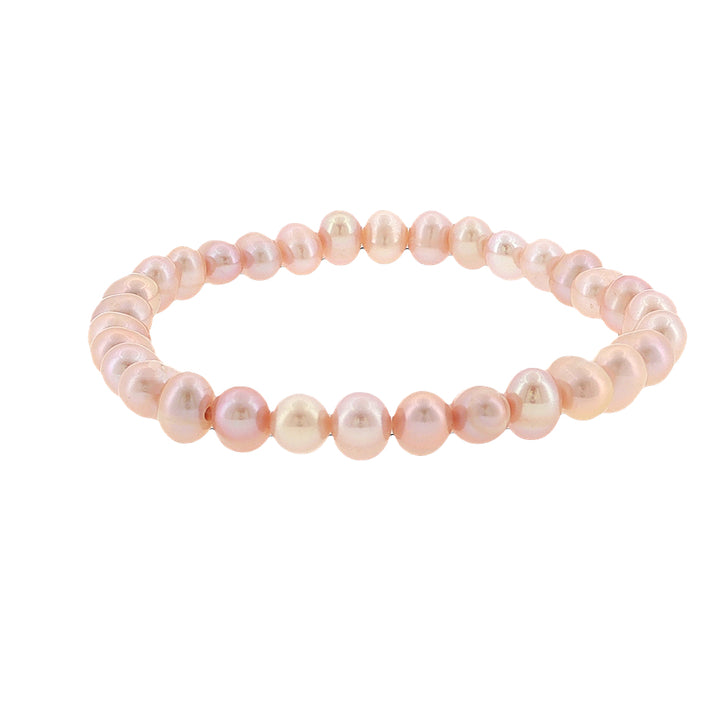 Natural freshwater pearl elastic bracelet 6-7mm