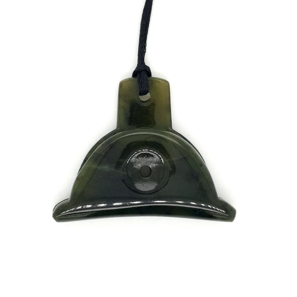 NZ pounamu greenstone pounamu dog whistle on slider cord