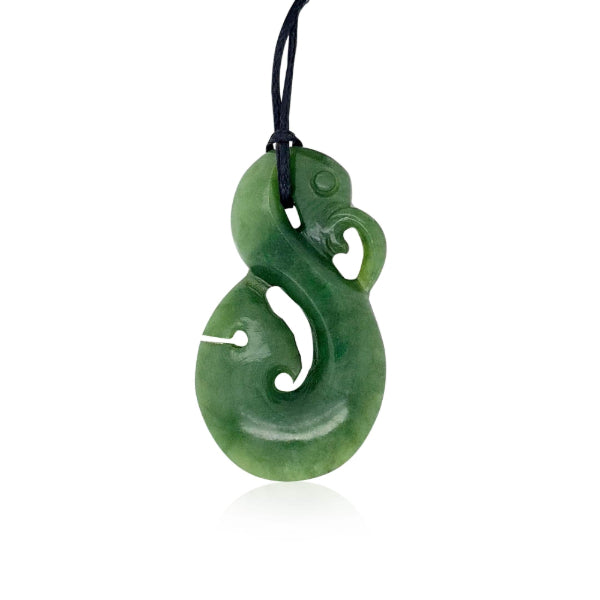 Medium greenstone manaia necklace