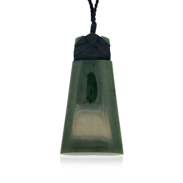 NZ pounamu greenstone toki necklace