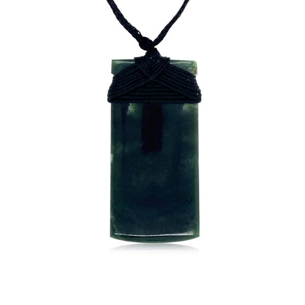 NZ pounamu greenstone toki necklace