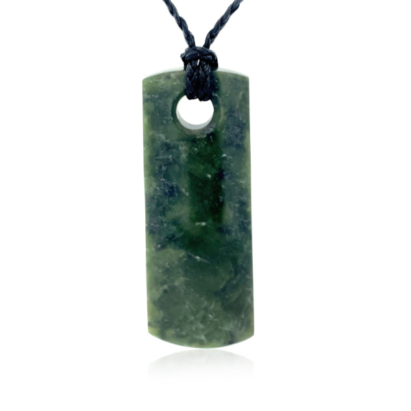 NZ pounamu greenstone drop necklace