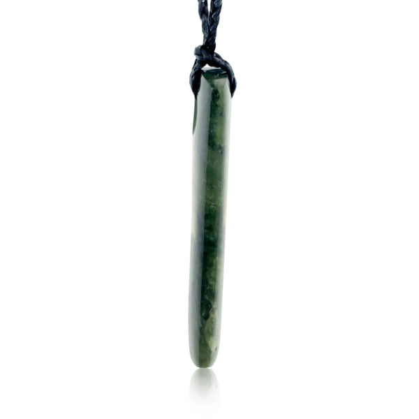 NZ pounamu greenstone drop necklace